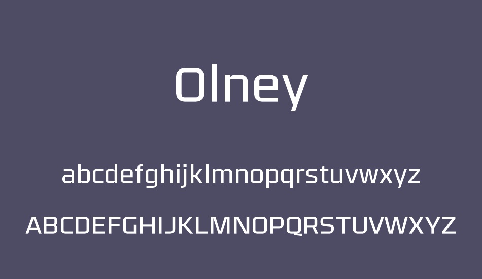 olney font