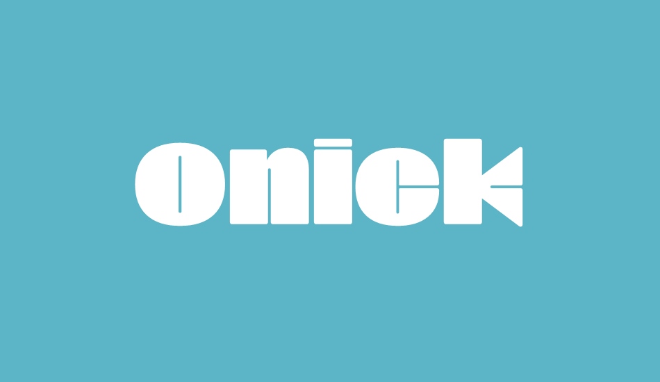 onick font big