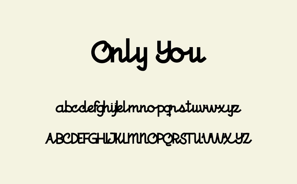 Only You font