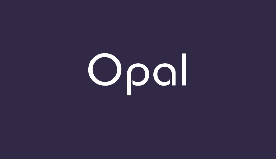 opal font big