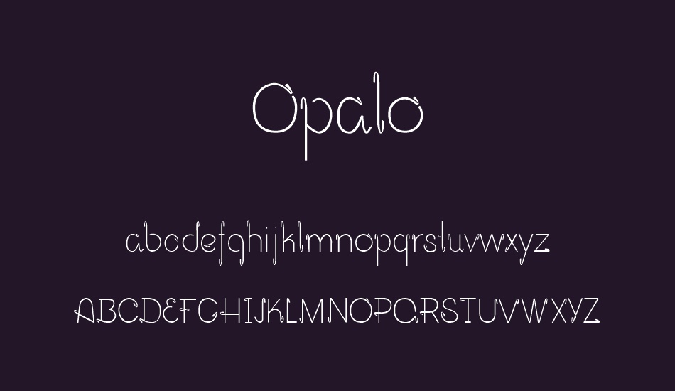 opalo font