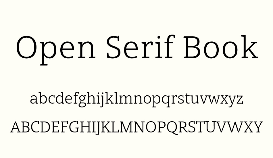 open-serif-book font