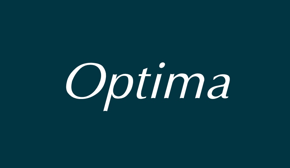 optima font big