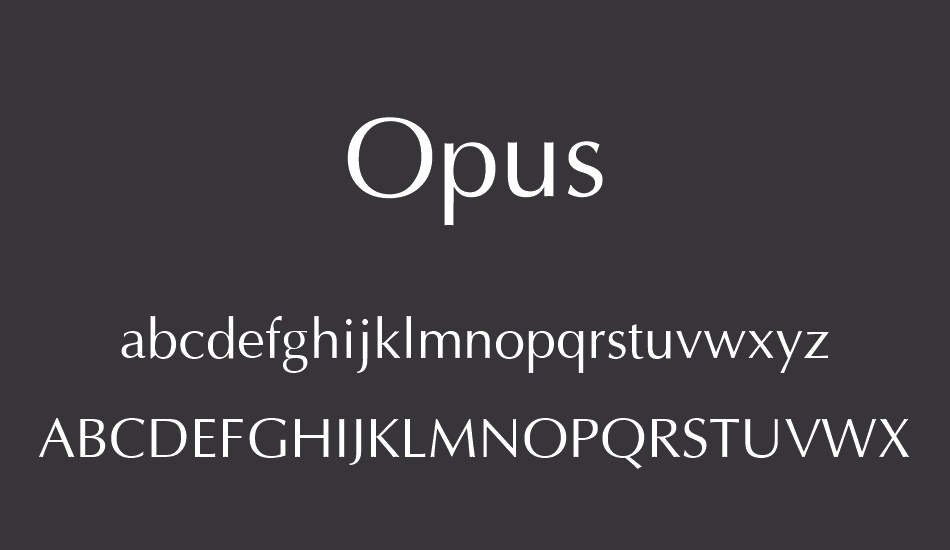 opus font