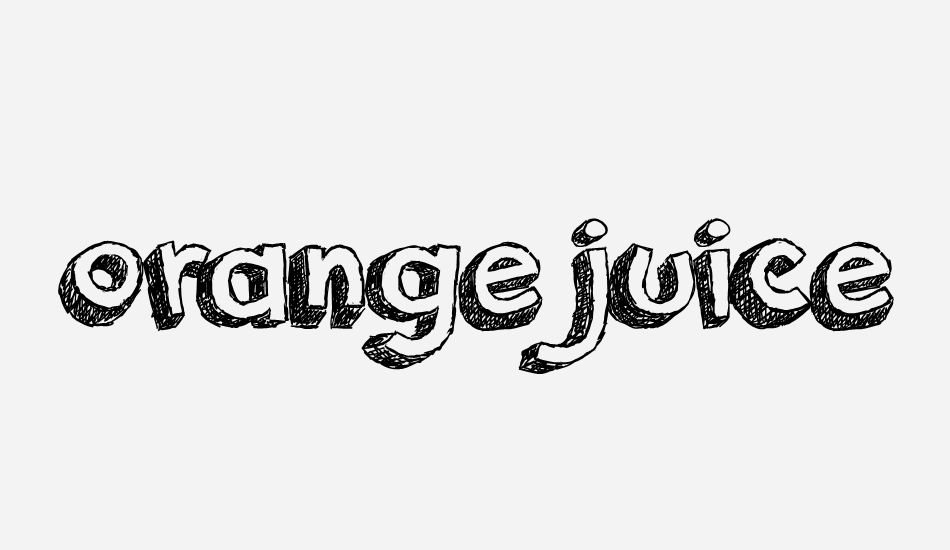 orange-juice font big