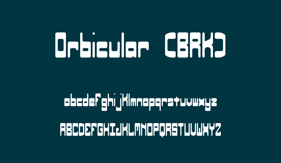 orbicular-(brk) font