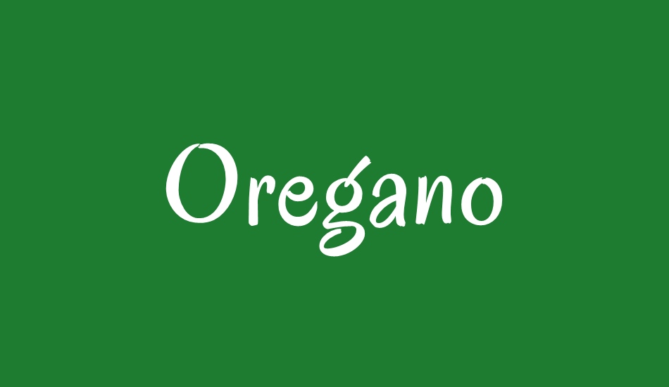 oregano font big