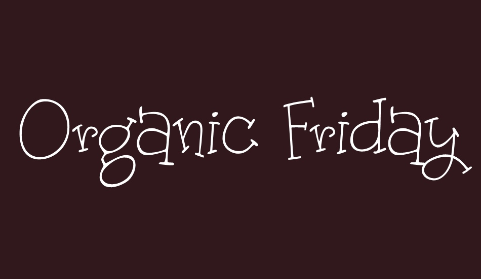 organic-fridays font big