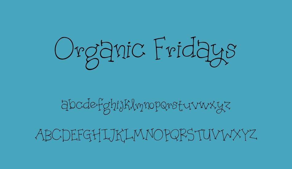 organic-fridays font
