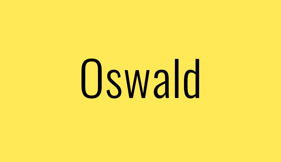 oswald font big