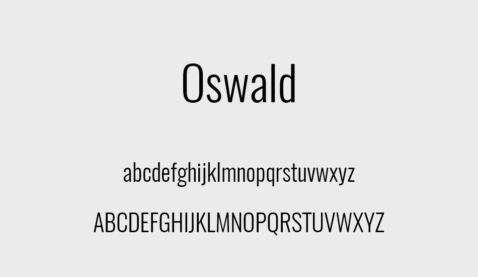 oswald font