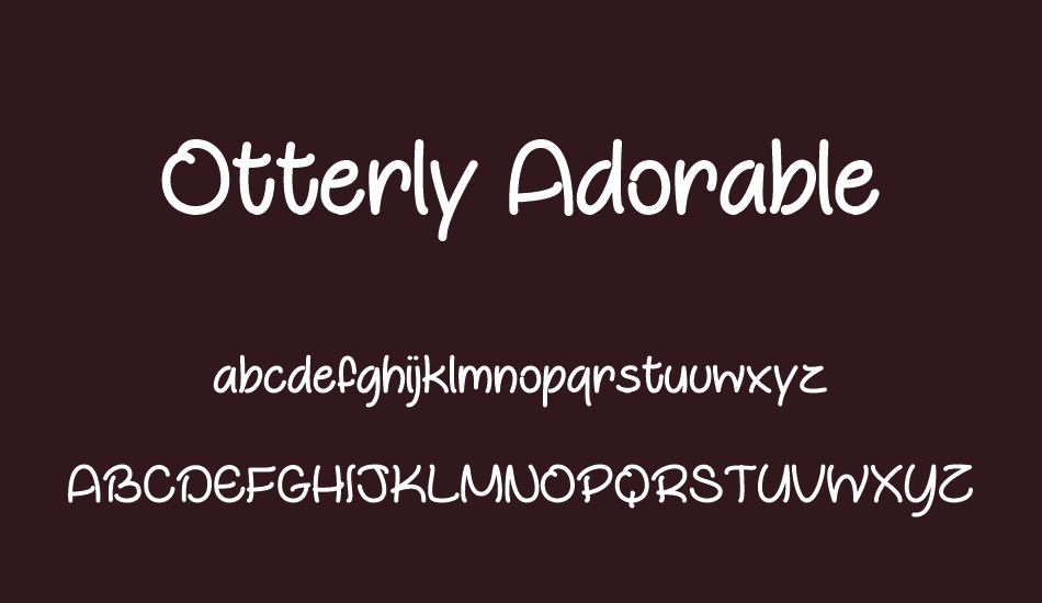 otterly-adorable font