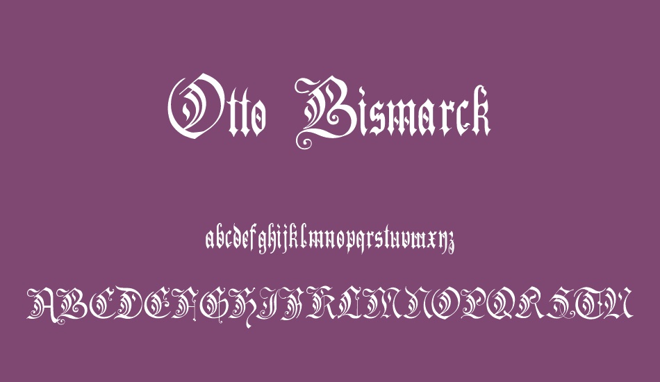 otto-bismarck font