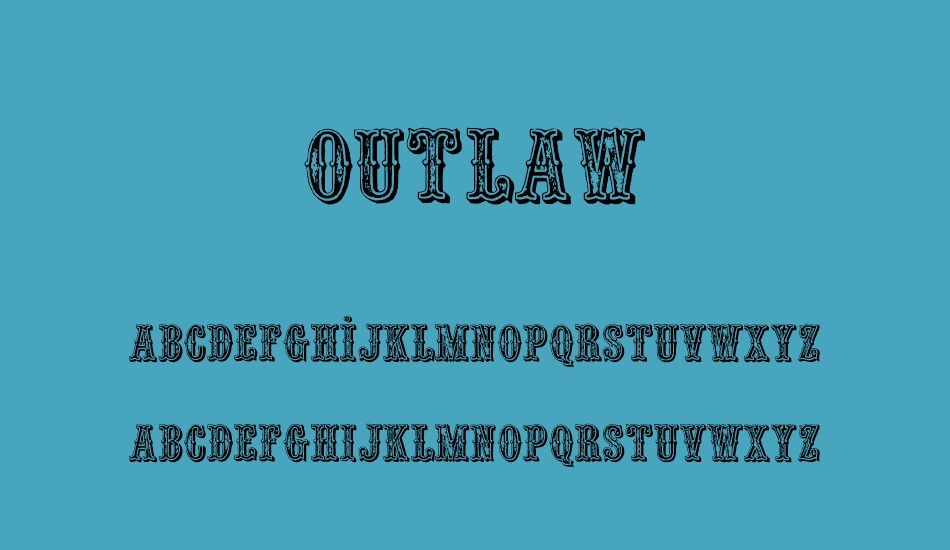 outlaw- font
