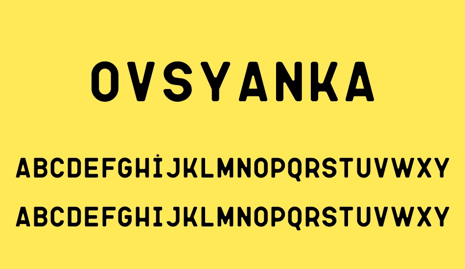 ovsyanka font