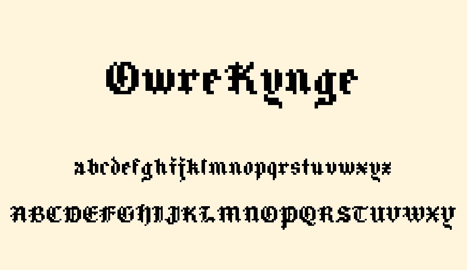 owrekynge font