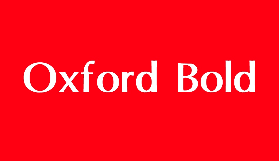 oxford-bold font big