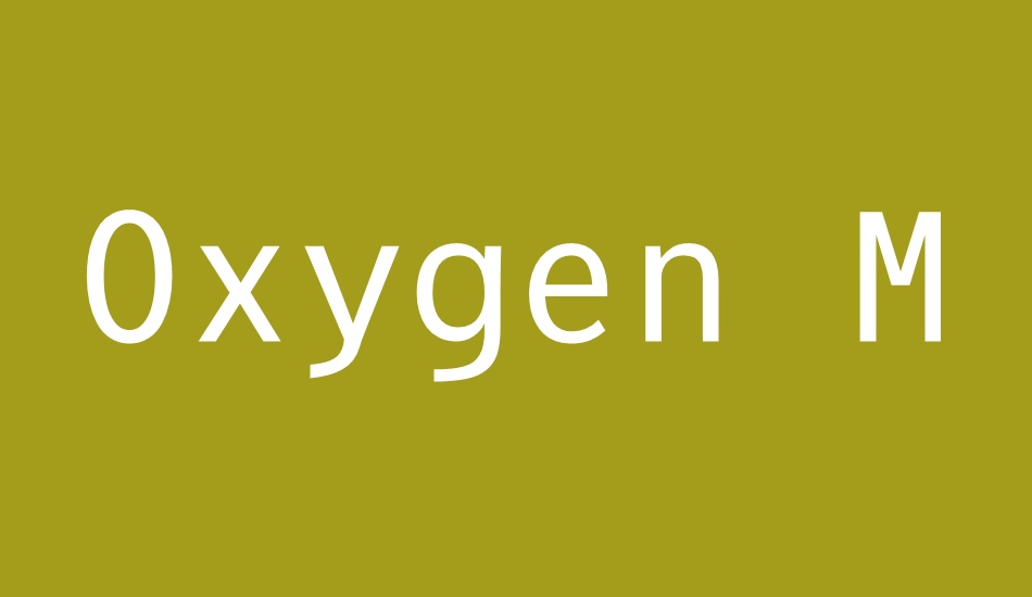 oxygen-mono font big