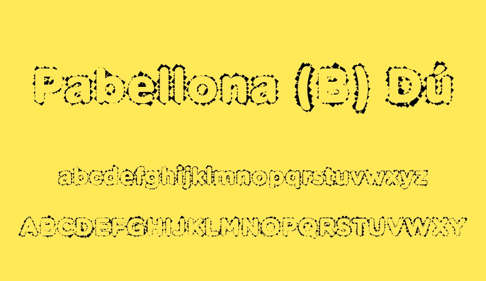 pabellona-(b)-dúplex font