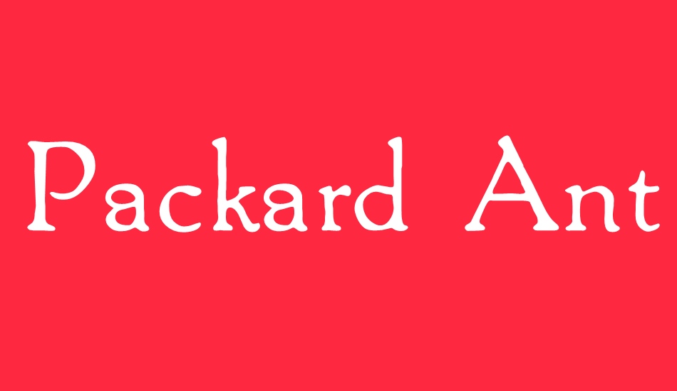 packard-antique font big