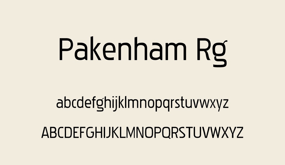 pakenham-rg font