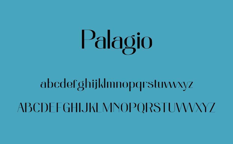 Palagio font
