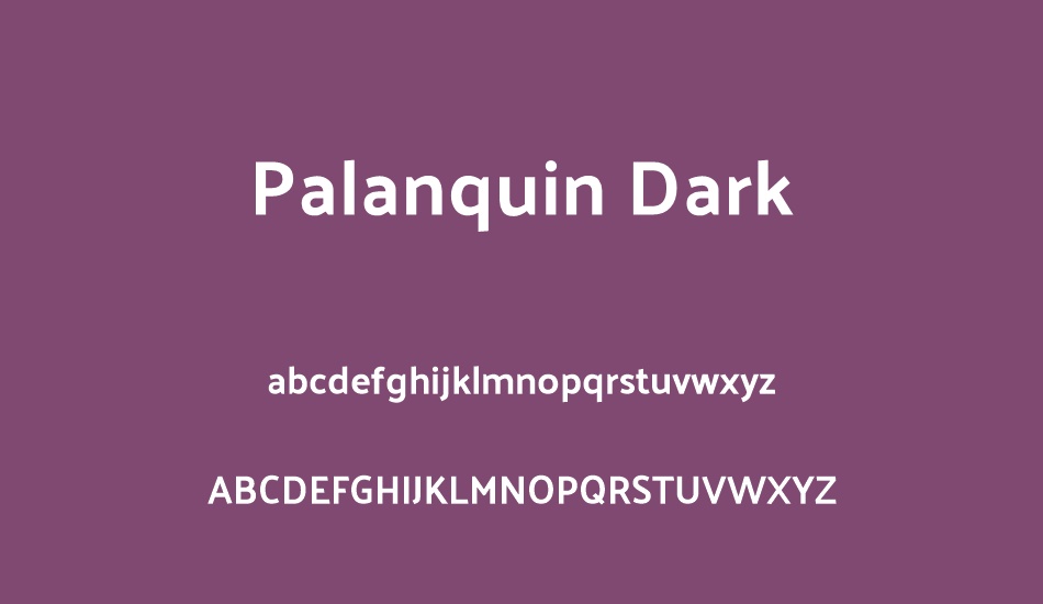 palanquin-dark font
