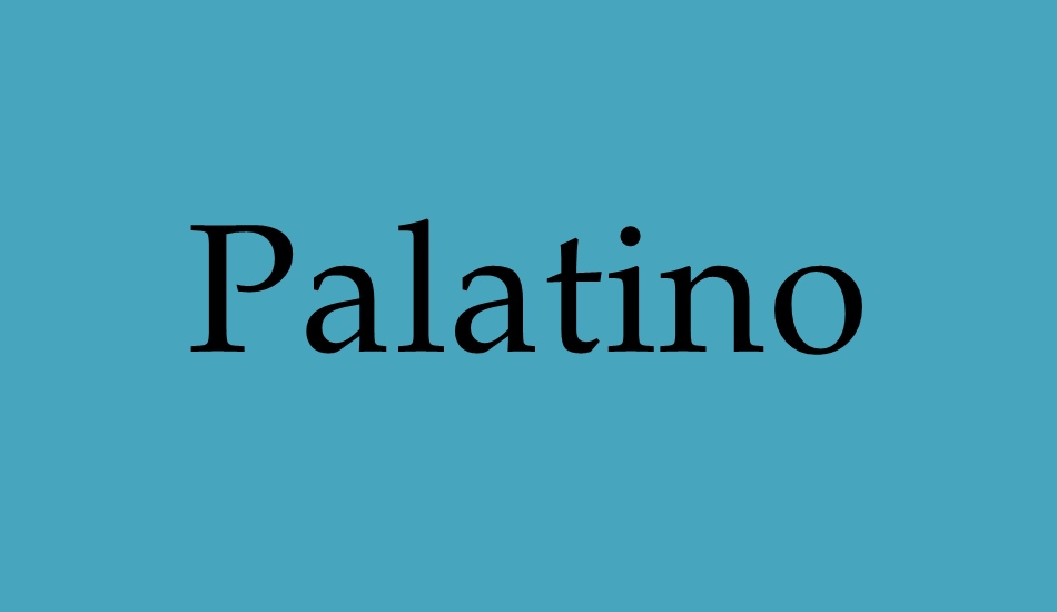 palatino font big