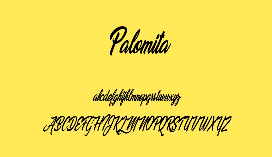 palomita-personal-use font