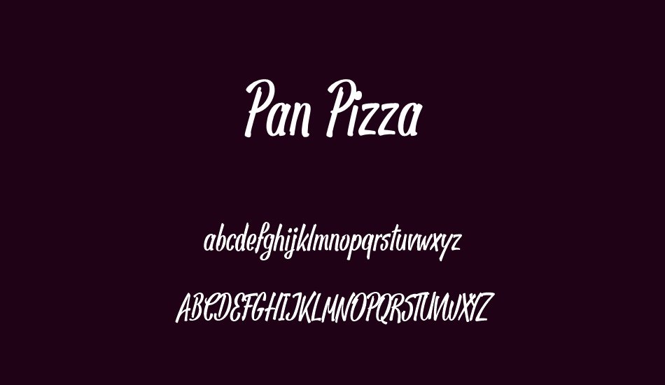 pan-pizza font