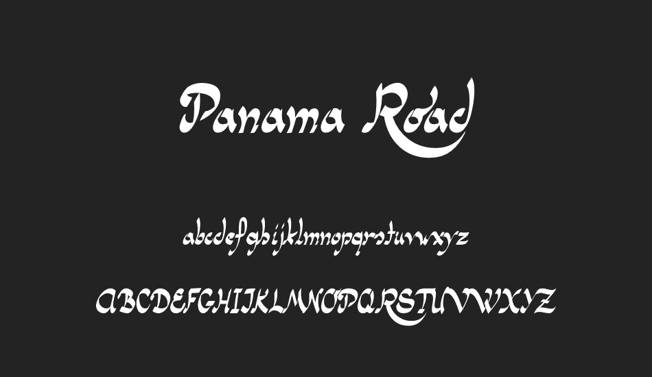 panama-road font