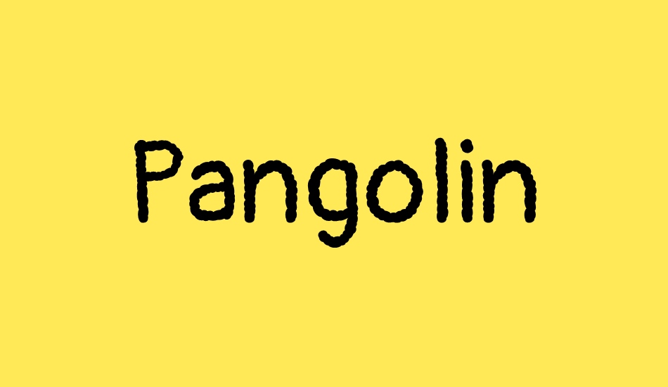 pangolin font big