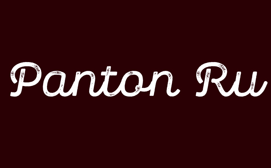 Panton Rust Scr font big