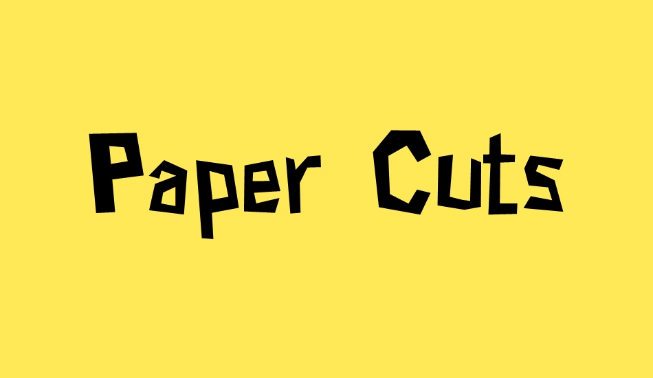 paper-cuts font big