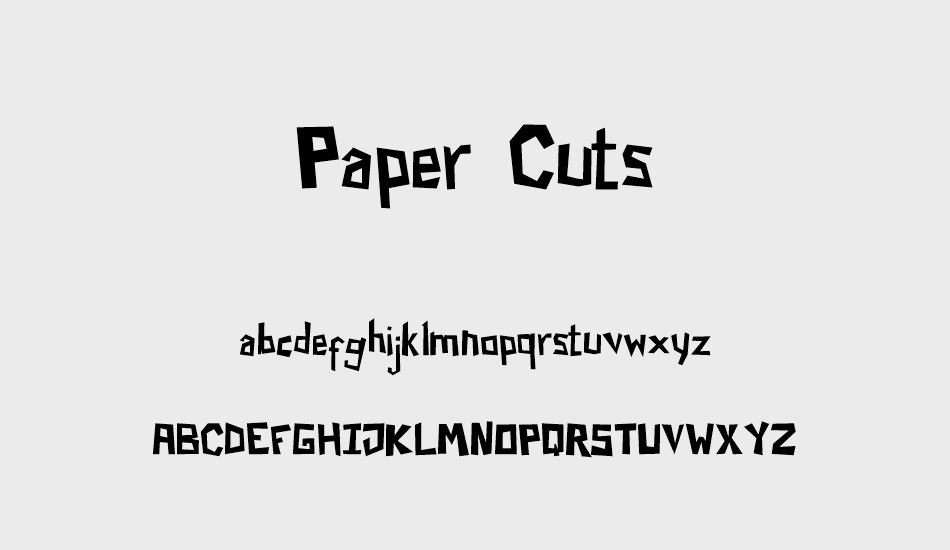 paper-cuts font