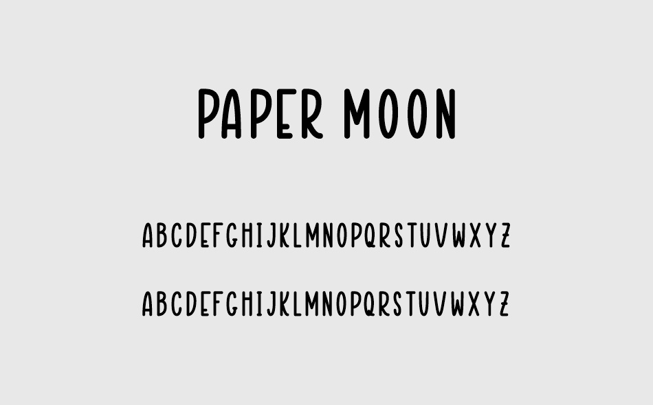 Paper Moon font