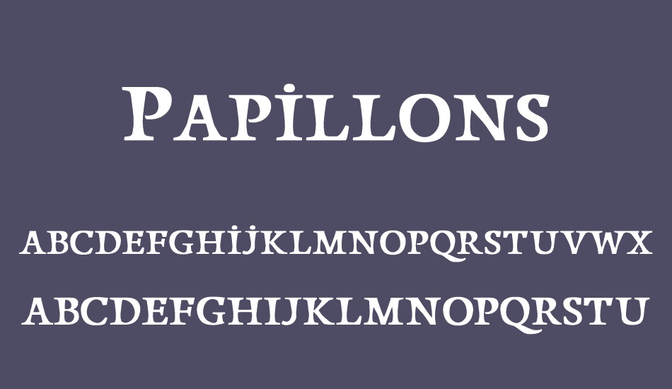 papillons font