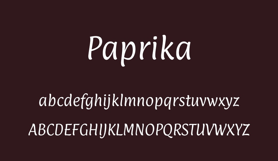 paprika font