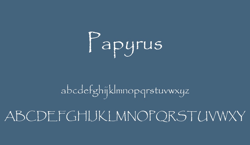 papyrus font