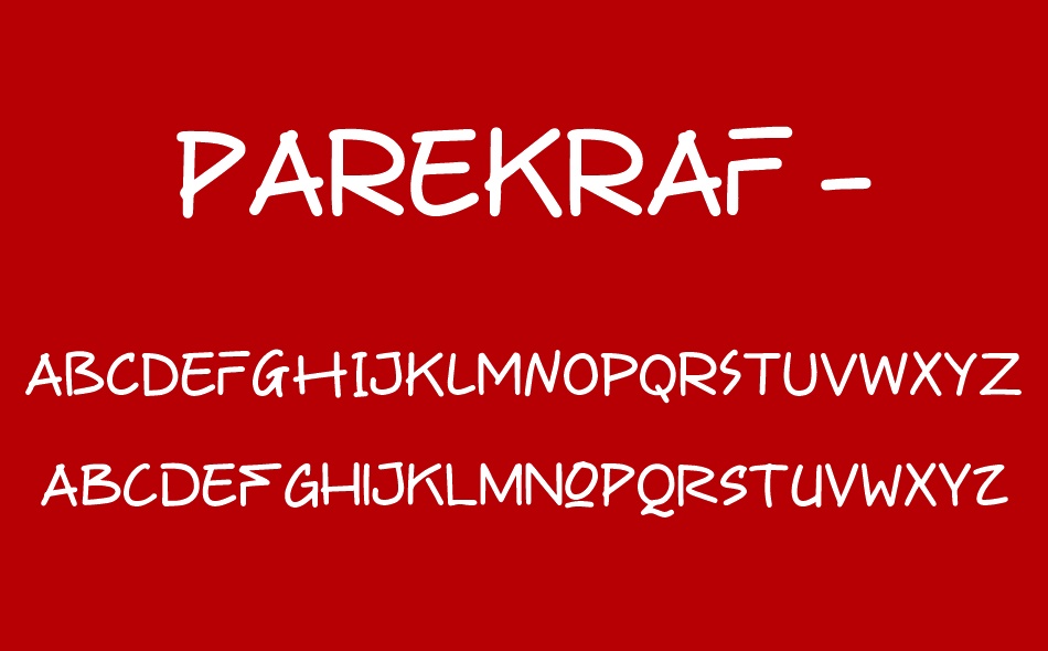 Parekraf font