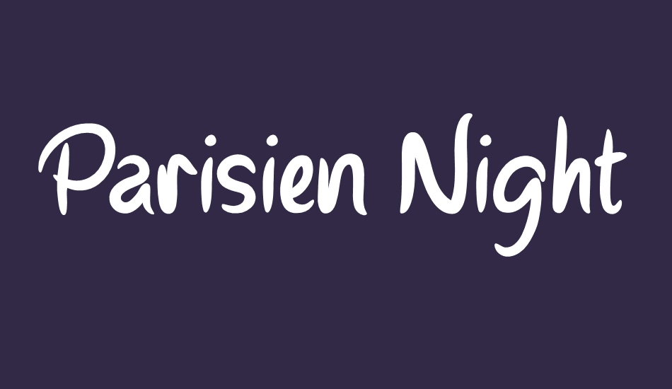 parisien-night font big