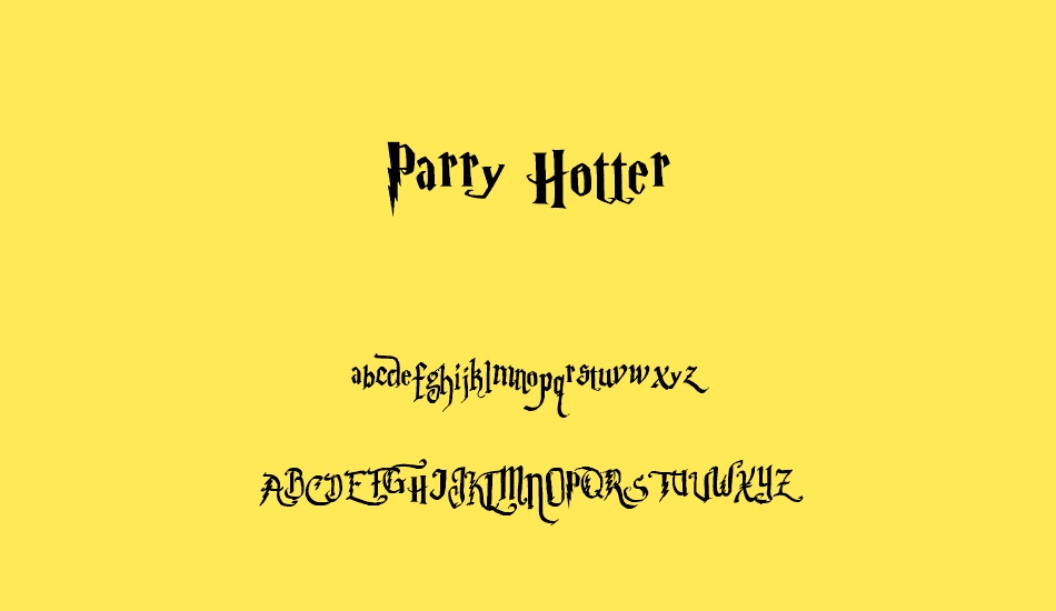 parry-hotter font
