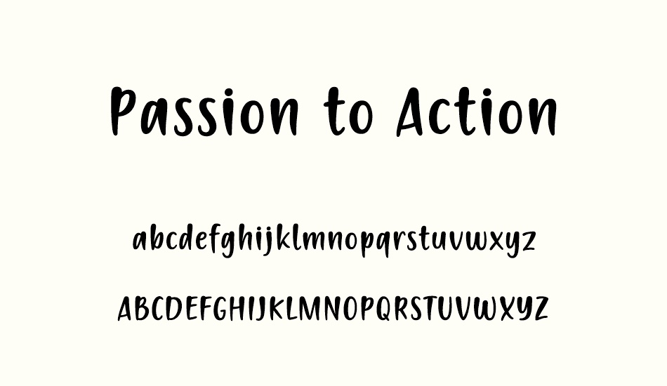passion-to-action font
