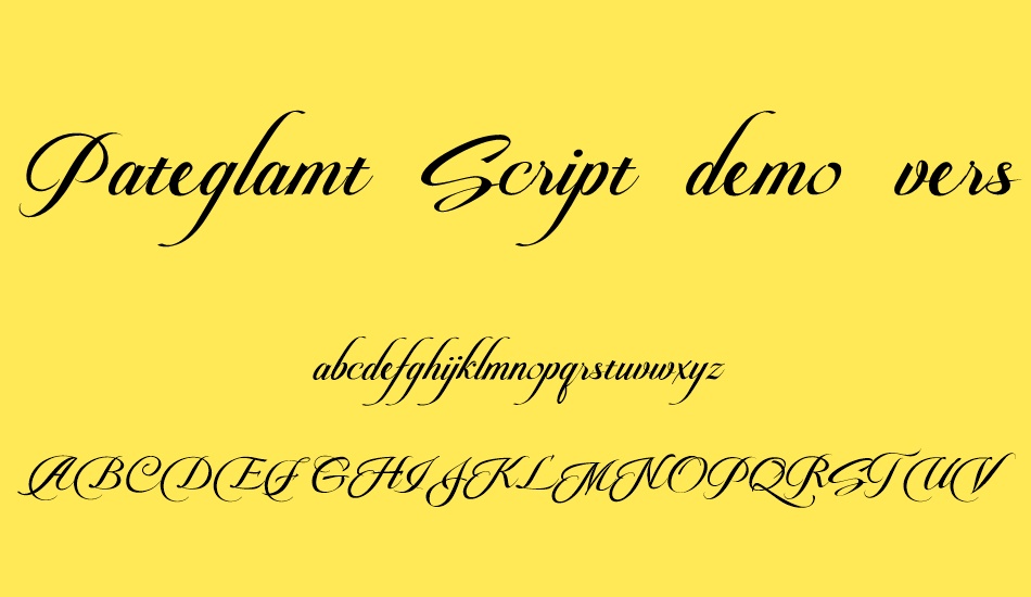 pateglamt-script-demo-version font