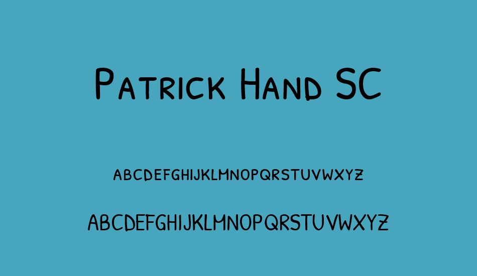 patrick-hand-sc font
