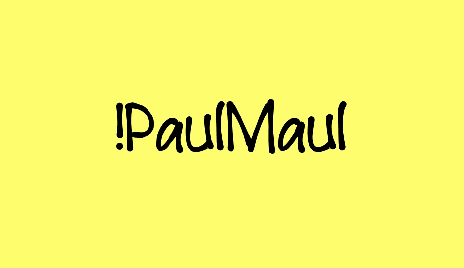 paulmaul font big