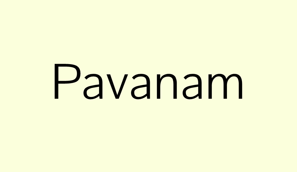 pavanam font big