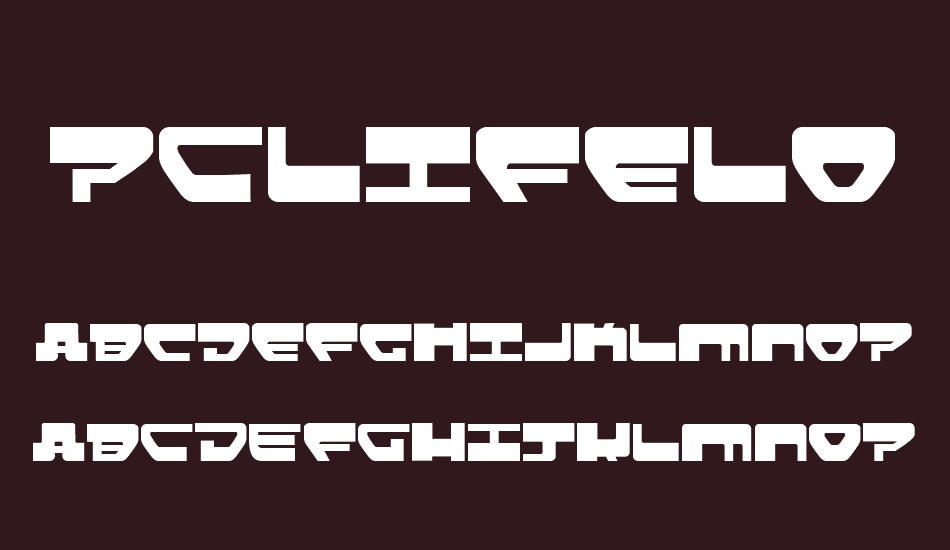 pclifeloveladies font