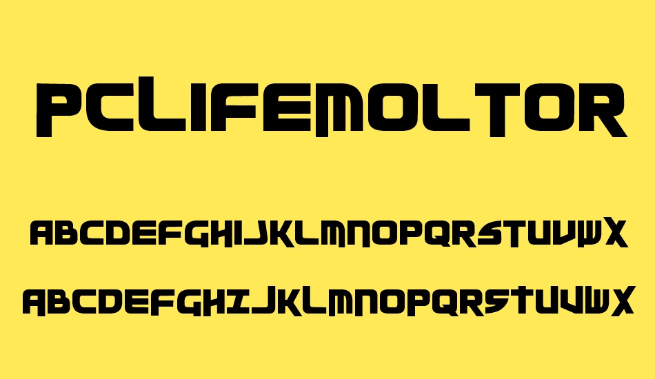 pclifemoltors font