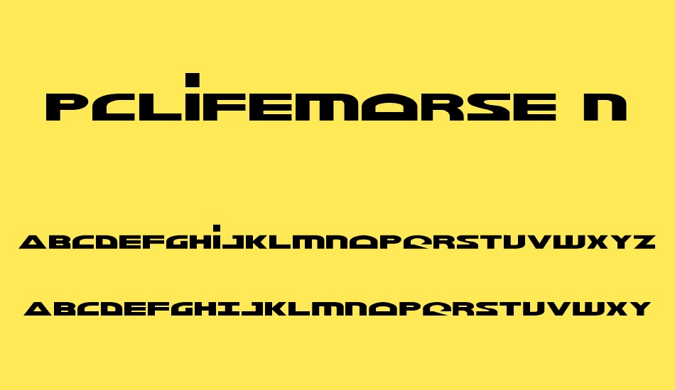 pclifemorse-nk font